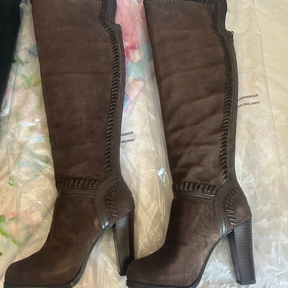 Brown Knee-High Women's Boots Carlos by Carlos Santana